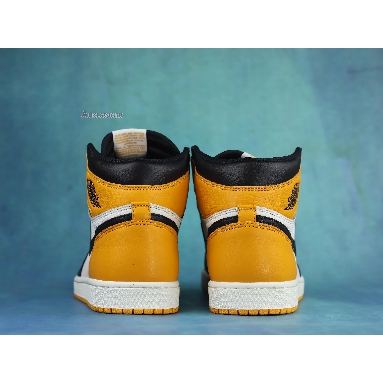 Air Jordan 1 Retro High OG Yellow Toe 555088-711 Taxi/Black/Sail Mens Womens Shoes