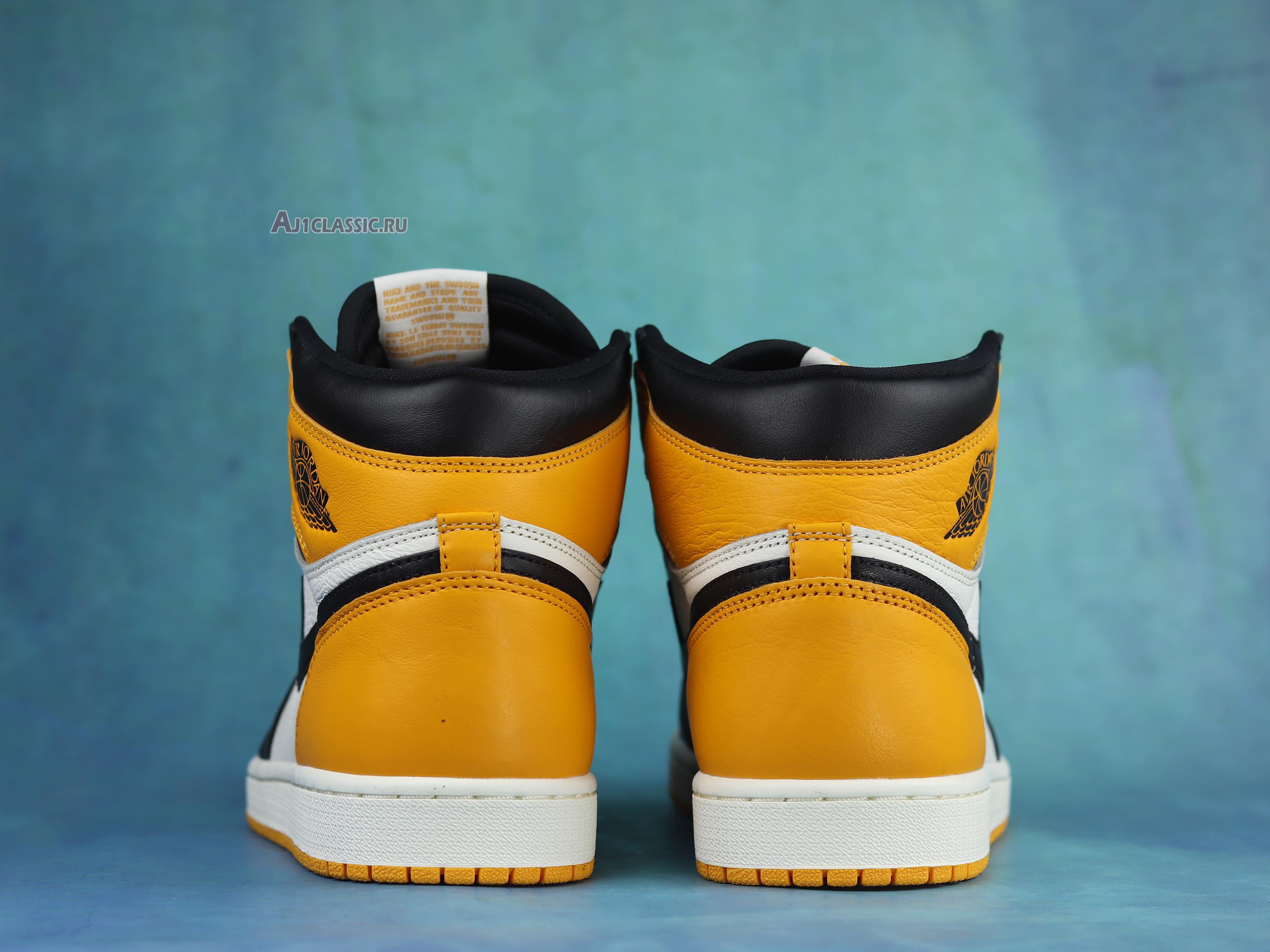 New Air Jordan 1 Retro High OG "Yellow Toe" 555088-711 Shoes