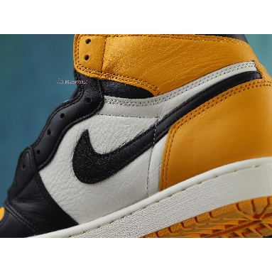 Air Jordan 1 Retro High OG Yellow Toe 555088-711 Taxi/Black/Sail Mens Womens Shoes