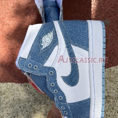 Air Jordan 1 High OG Denim DM9036-104 White/Worn Blue/Metallic Gold Sneakers