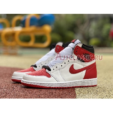 Air Jordan 1 Retro High OG Heritage 555088-161 White/University Red/Black Sneakers