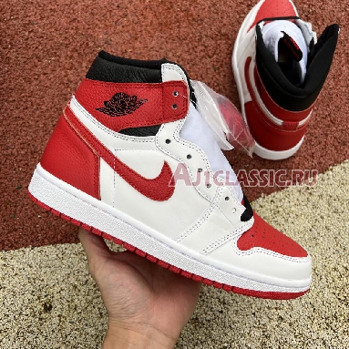 Air Jordan 1 Retro High OG Heritage 555088-161 White/University Red/Black Sneakers