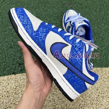 Nike Dunk Low Jackie Robinson DV2122-400 Racer Blue/Racer Blue/Coconut Mens Womens Shoes