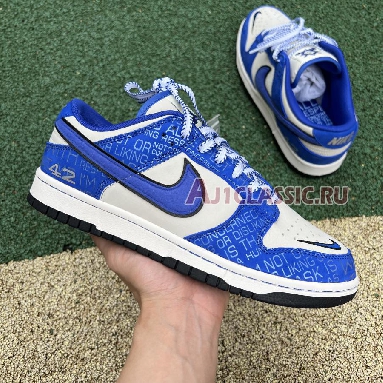 Nike Dunk Low Jackie Robinson DV2122-400 Racer Blue/Racer Blue/Coconut Mens Womens Shoes