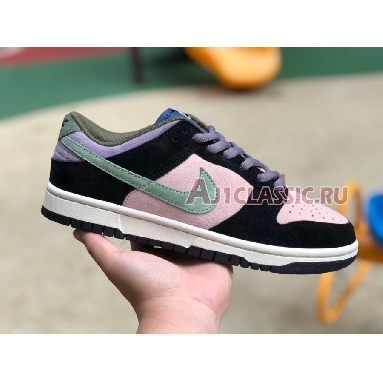 Otomo Katsujiro x Nike Dunk Low Steamboy OST Pluto DO7412-989 Black/Light Pink/Grass Green/Dark Blue Mens Womens Shoes