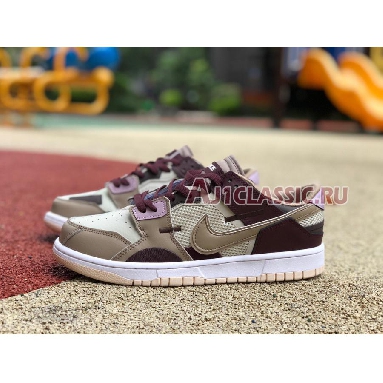 Nike Dunk Scrap Latte DH7450-100 Light Stone/Khaki/White Mens Womens Shoes