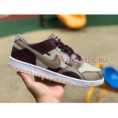 Nike Dunk Scrap Latte DH7450-100 Light Stone/Khaki/White Mens Womens Shoes