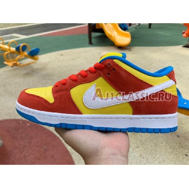 Nike Dunk Low SB Bart Simpson BQ6817-602 Habanero Red/White/Blue Hero Mens Womens Shoes