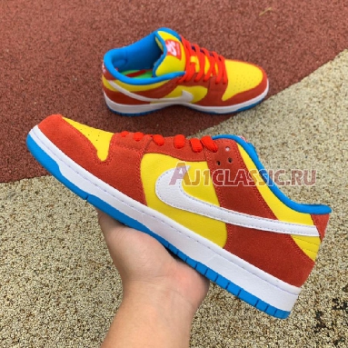 Nike Dunk Low SB Bart Simpson BQ6817-602 Habanero Red/White/Blue Hero Mens Womens Shoes