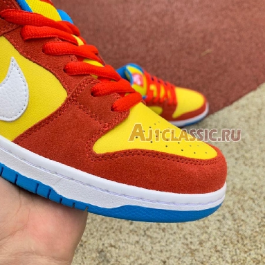 Nike Dunk Low SB Bart Simpson BQ6817-602 Habanero Red/White/Blue Hero Mens Womens Shoes