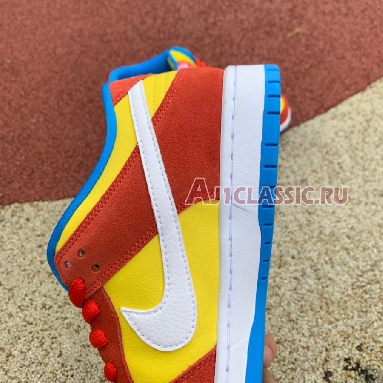 Nike Dunk Low SB Bart Simpson BQ6817-602 Habanero Red/White/Blue Hero Mens Womens Shoes