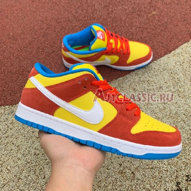 Nike Dunk Low SB Bart Simpson BQ6817-602 Habanero Red/White/Blue Hero Mens Womens Shoes