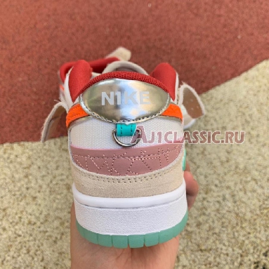 Nike Dunk Low Scrap Shapeless, Formless, Limitless DQ4975-181 Sail/Rush Orange/White Mens Womens Shoes