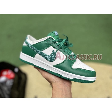 Nike Dunk Low Green Paisley DH4401-102 White/Malachite/Green Paisley Mens Womens Shoes