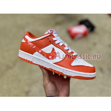 Nike Dunk Low Orange Paisley DH4401-103 White/Orange Mens Womens Shoes