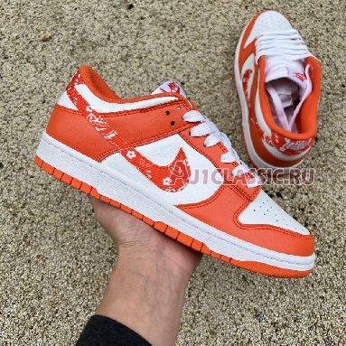 Nike Dunk Low Orange Paisley DH4401-103 White/Orange Mens Womens Shoes