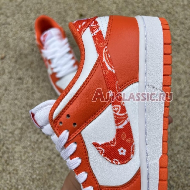 Nike Dunk Low Orange Paisley DH4401-103 White/Orange Mens Womens Shoes