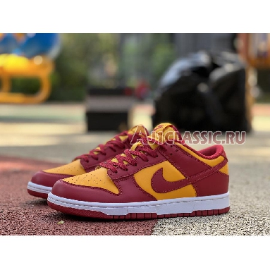 Nike Dunk Low Midas Gold DD1391-701 Midas Gold/Tough Red-White Mens Womens Shoes