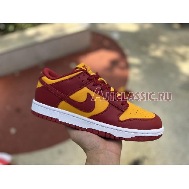 Nike Dunk Low Midas Gold DD1391-701 Midas Gold/Tough Red-White Mens Womens Shoes