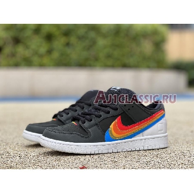 Polaroid x Nike SB Dunk Low DH7722-001 Black/White/Yellow/Red/Blue Mens Womens Shoes