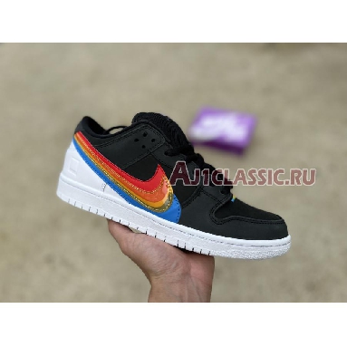 Polaroid x Nike SB Dunk Low DH7722-001 Black/White/Yellow/Red/Blue Mens Womens Shoes