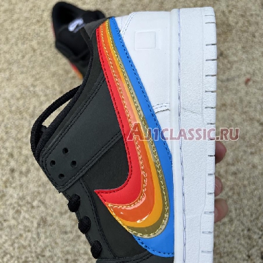 Polaroid x Nike SB Dunk Low DH7722-001 Black/White/Yellow/Red/Blue Mens Womens Shoes