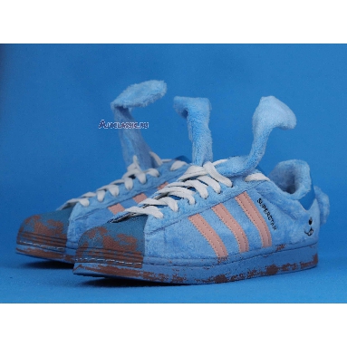 Melting Sadness x Adidas Superstar Bunny FZ5253 Joy Blue/Glow Pink/Craft Blue Mens Womens Shoes