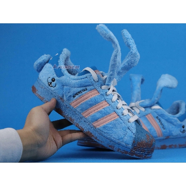 Melting Sadness x Adidas Superstar Bunny FZ5253 Joy Blue/Glow Pink/Craft Blue Sneakers