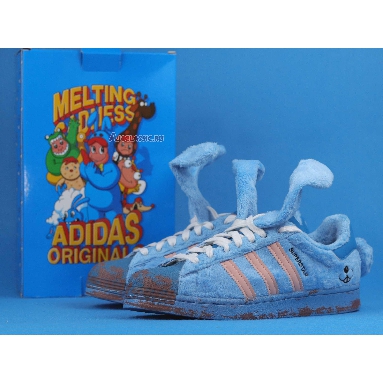 Melting Sadness x Adidas Superstar Bunny FZ5253 Joy Blue/Glow Pink/Craft Blue Sneakers