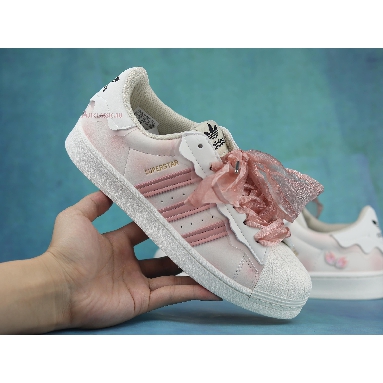 Adidas Originals Superstar Steamed Milk/Lace GW4441 Pink/White Sneakers