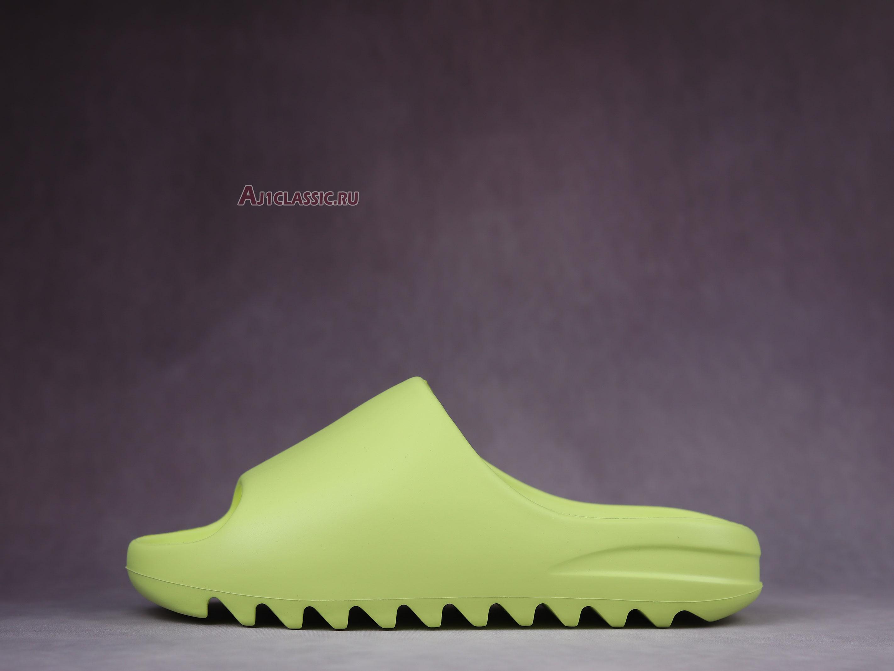 New Adidas Yeezy Slide "Glow Green" GX6138 Shoes