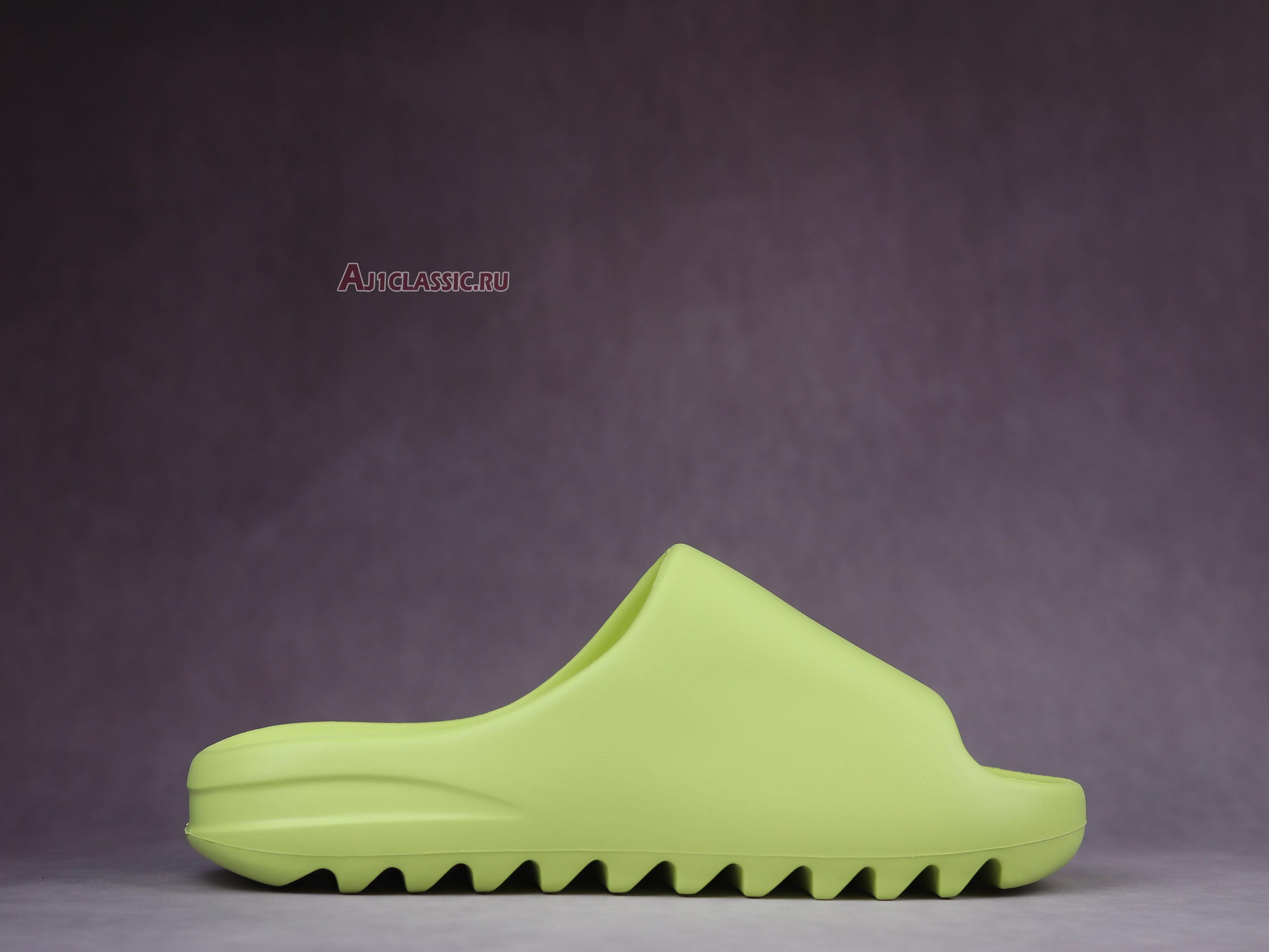 New Adidas Yeezy Slide "Glow Green" GX6138 Shoes