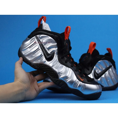 Nike Air Foamposite Pro Halloween CT2286-001 Flat Silver/Black-Electro Orange Mens Womens Shoes