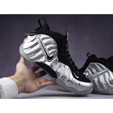 Nike Air Foamposite Pro Silver Surfer 616750-004 Metallic Silver/Black-Metallic Silver Mens Womens Shoes