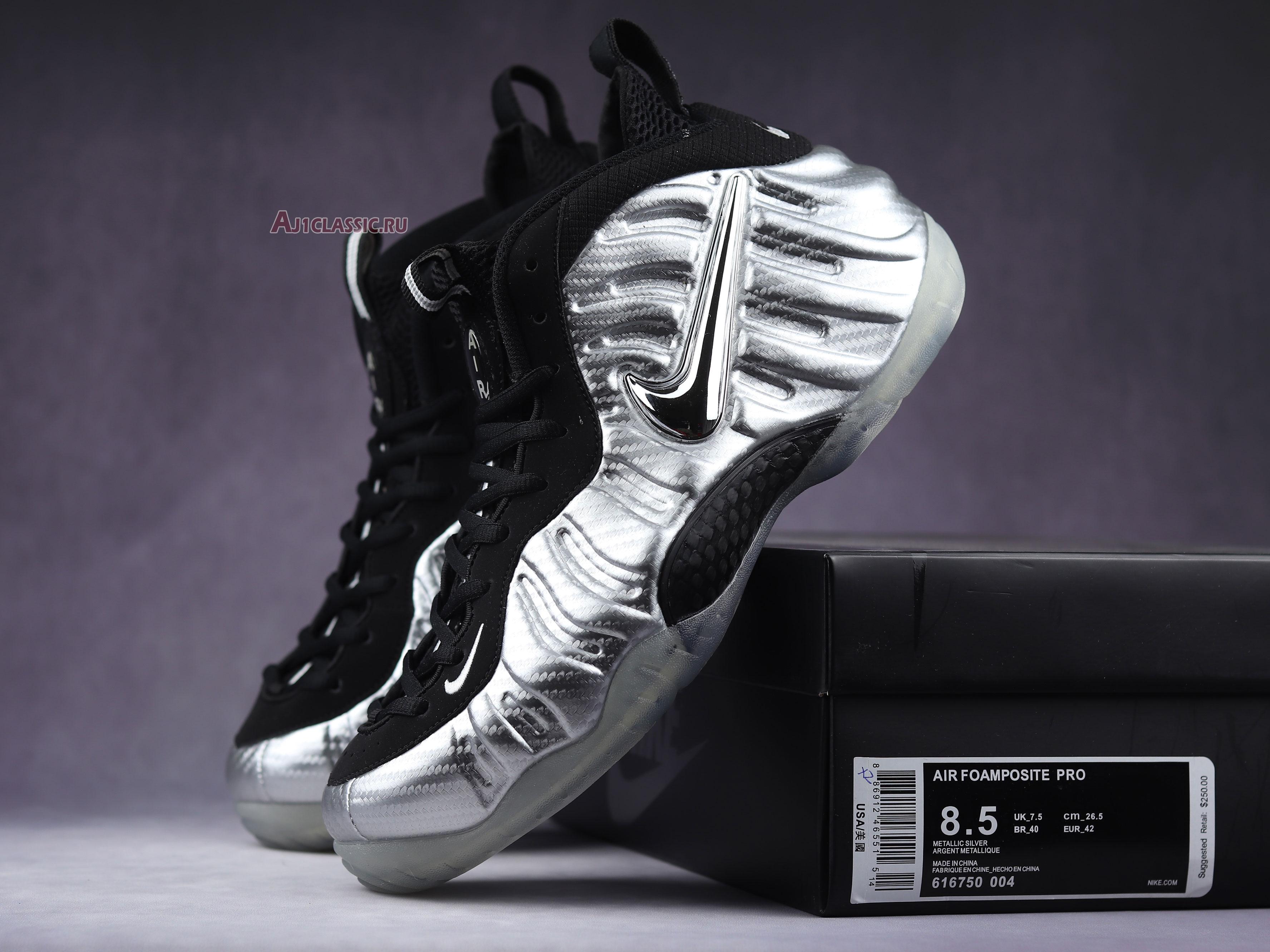 New Nike Air Foamposite Pro "Silver Surfer" 616750-004 Shoes