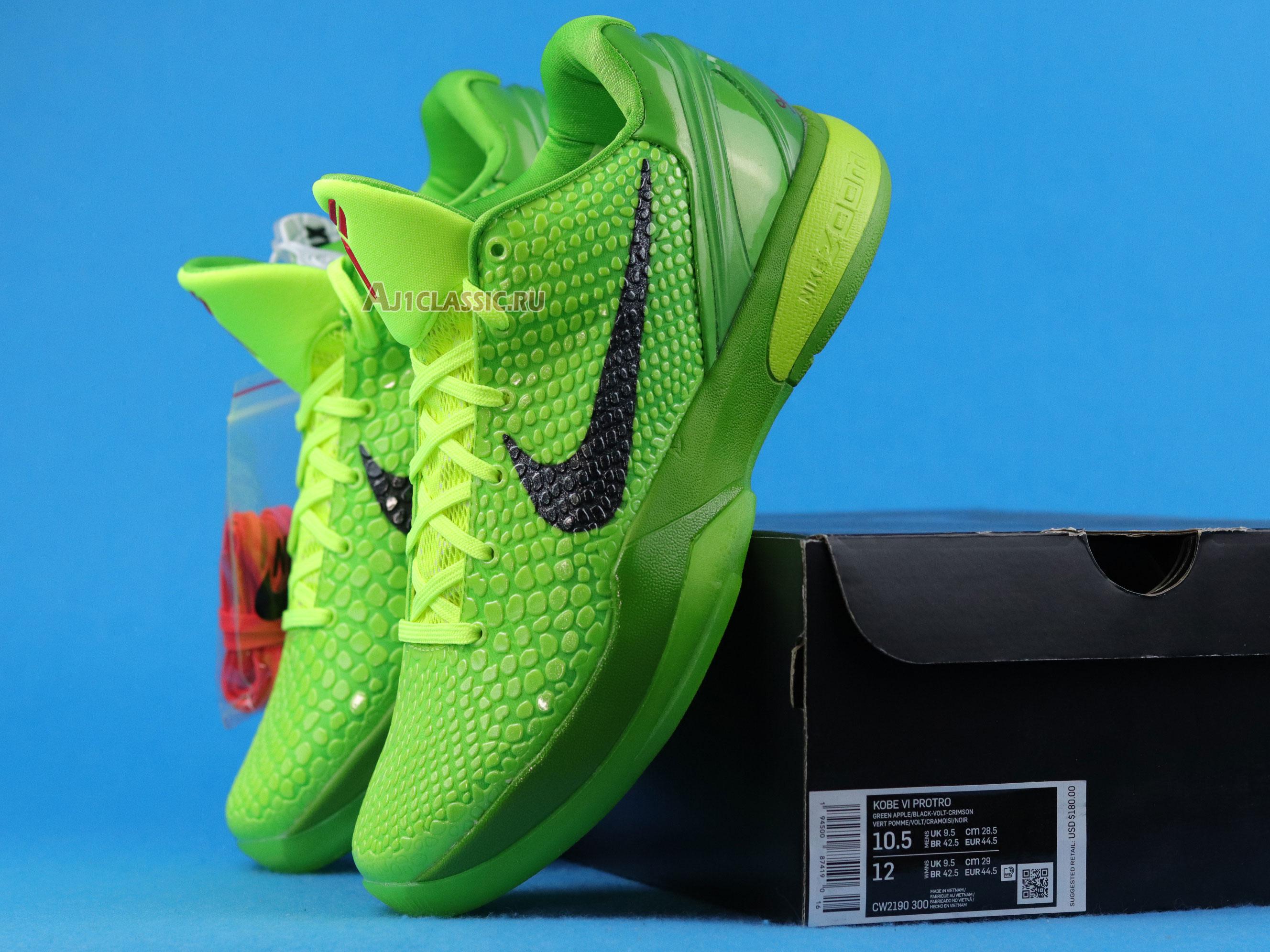 New Nike Zoom Kobe 6 Protro "Grinch" CW2190-300 Shoes