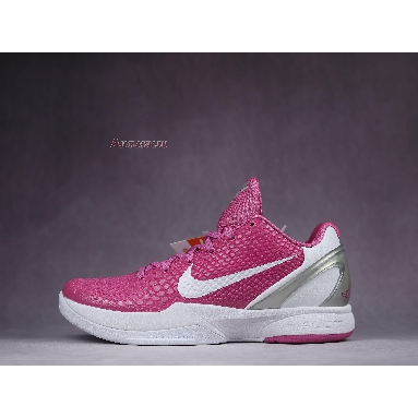 Nike Zoom Kobe 6 Protro Think Pink CW2190-600 Pinkfire/Metallic Silver/White Mens Womens Shoes