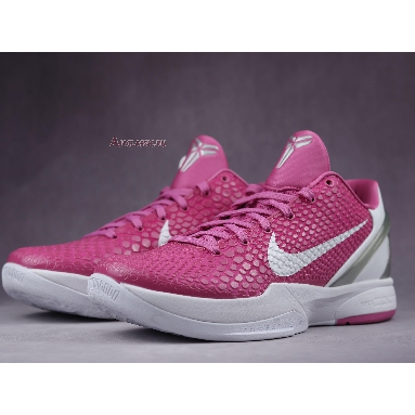 Nike Zoom Kobe 6 Protro Think Pink CW2190-600 Pinkfire/Metallic Silver/White Mens Womens Shoes