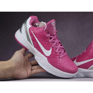 Nike Zoom Kobe 6 Protro Think Pink CW2190-600 Pinkfire/Metallic Silver/White Mens Womens Shoes