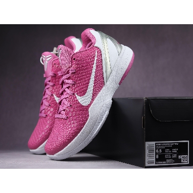 Nike Zoom Kobe 6 Protro Think Pink CW2190-600 Pinkfire/Metallic Silver/White Mens Womens Shoes