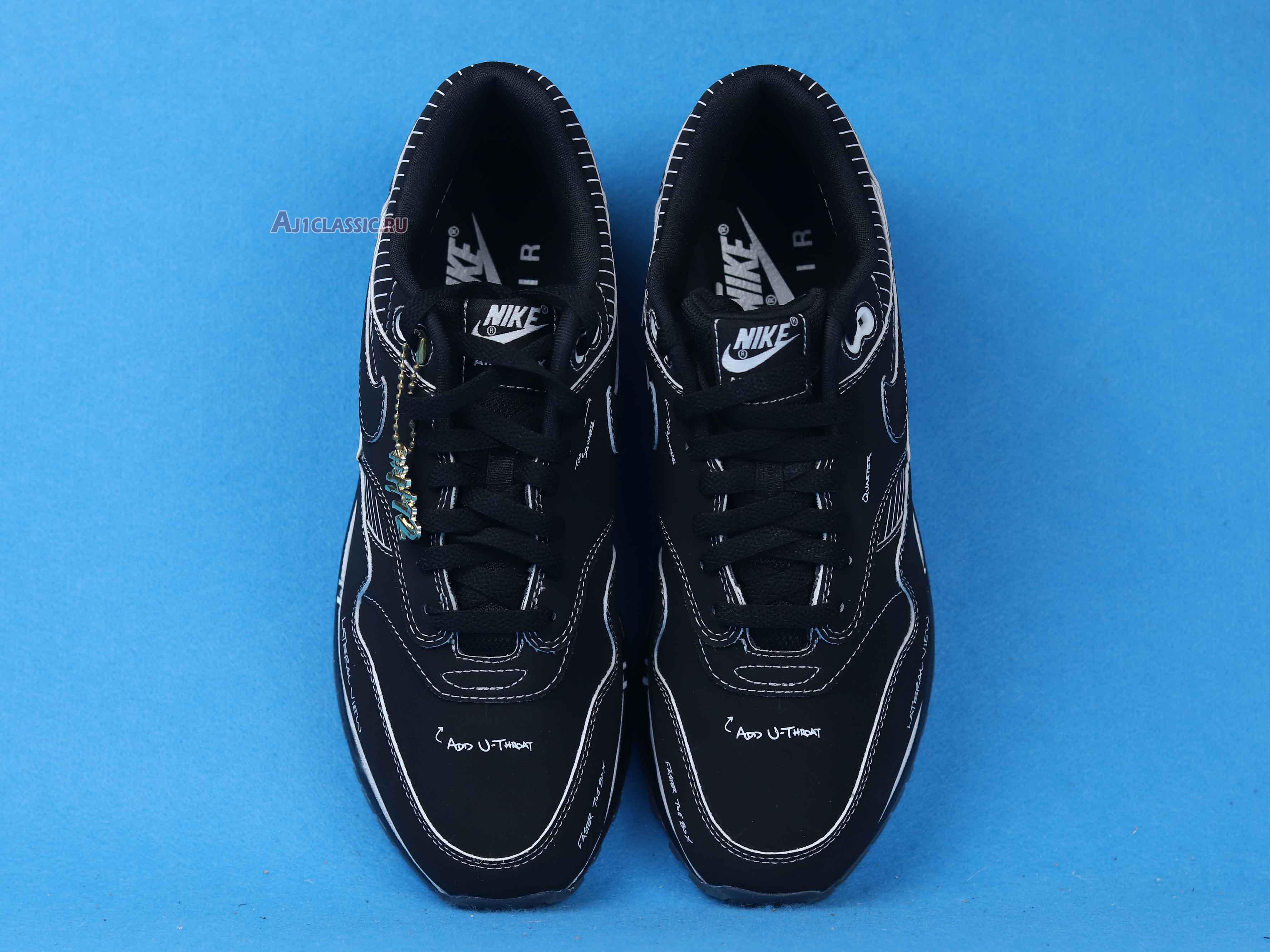 New Nike Air Max 1 "Sketch To Shelf - Black" CJ4286-001 Shoes