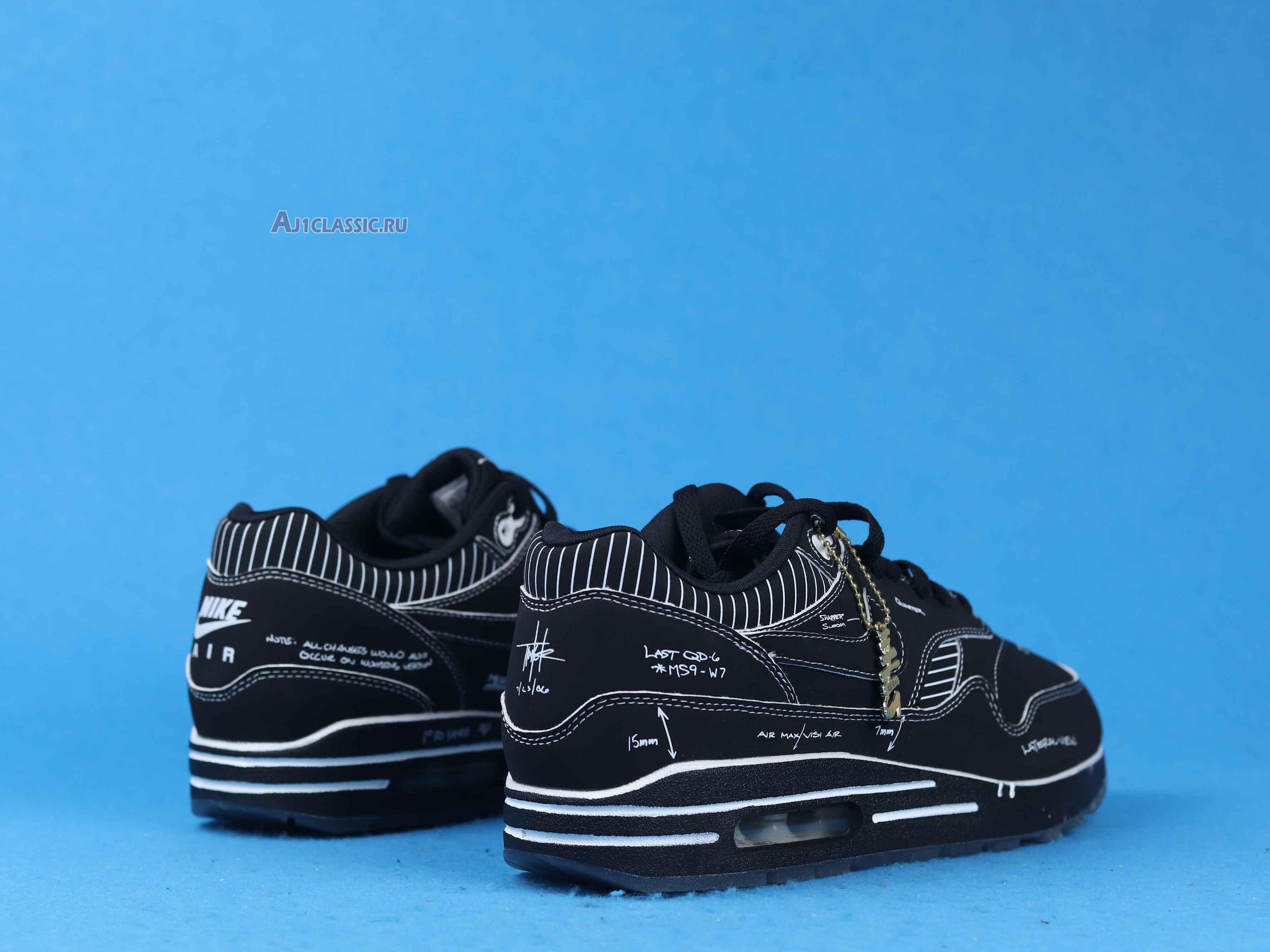 New Nike Air Max 1 "Sketch To Shelf - Black" CJ4286-001 Shoes