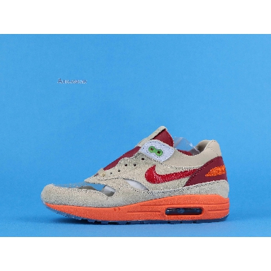 Clot x Nike Air Max 1 Kiss of Death DD1870-100 Net/Deep Red-Orange Blaze Sneakers