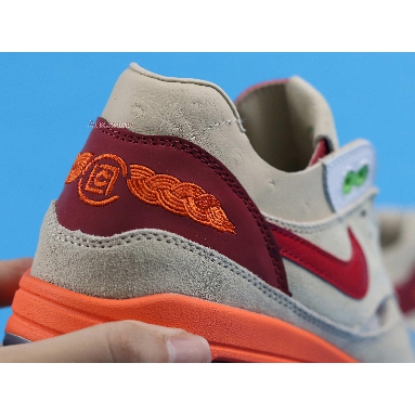 Clot x Nike Air Max 1 Kiss of Death DD1870-100 Net/Deep Red-Orange Blaze Sneakers