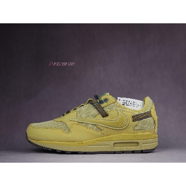 Travis Scott x Air Max 1 Saturn Gold D09392-700 Saturn Gold/Tea Tree Mist/Tent Mens Womens Shoes