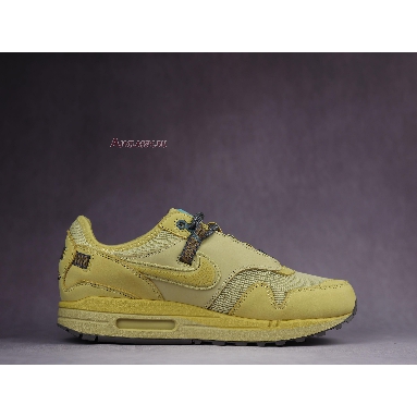 Travis Scott x Air Max 1 Saturn Gold D09392-700 Saturn Gold/Tea Tree Mist/Tent Mens Womens Shoes