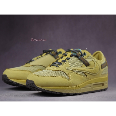 Travis Scott x Air Max 1 Saturn Gold D09392-700 Saturn Gold/Tea Tree Mist/Tent Mens Womens Shoes