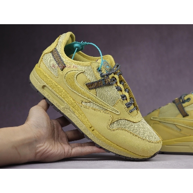 Travis Scott x Air Max 1 Saturn Gold D09392-700 Saturn Gold/Tea Tree Mist/Tent Mens Womens Shoes