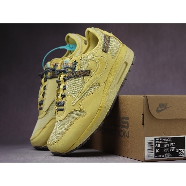 Travis Scott x Air Max 1 Saturn Gold D09392-700 Saturn Gold/Tea Tree Mist/Tent Mens Womens Shoes