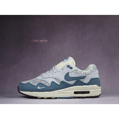 Patta x Nike Air Max 1 Noise Aqua DH1348-004 Metallic Silver/Noise Aqua/Pure Platinum Mens Womens Shoes